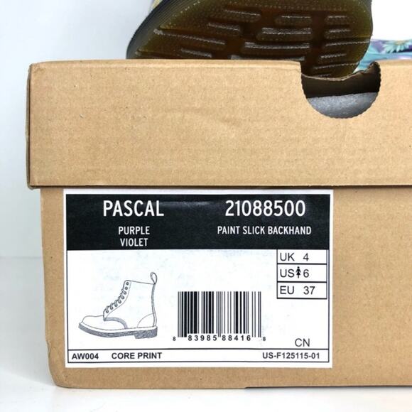 NIB Dr Martens 1460 Paint Slick Slime Floral Lace Up Ankle Boots Women’s 6 Shoes - Picture 13 of 13